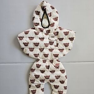 Bebe de pino padded Pancho and pants size 6-12m